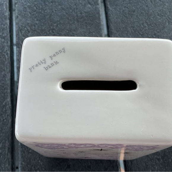 Chocolate Change Bank Ceramic 5” Tall w/Stopper About Face Designs Adorable - Picture 4 of 8